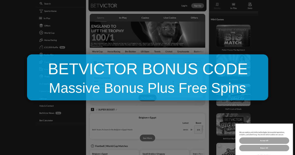 BetVictor Bonus Code Free Spins 2026 - United States Review